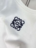 LOEWE knitted vest embroidery original black white - Image 5