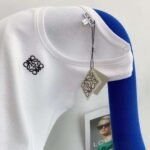 LOEWE knitted vest embroidery original black white - Image 4