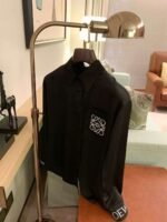 LOEWE Shirt embroidery logo black white - Image 6