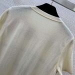 Hermès Silk Twill Short Sleeve T-Shirt Knit Top - Image 6