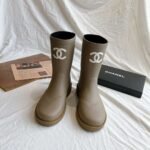 Chanel rain boots