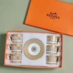 Hermès cup and saucer set 6 cups and 6 saucers - Image 7
