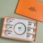 Hermès cup and saucer set 6 cups and 6 saucers - Image 6
