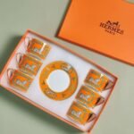 Hermès cup and saucer set 6 cups and 6 saucers - Image 5