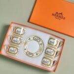 Hermès cup and saucer set 6 cups and 6 saucers - Image 3