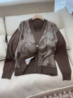 Hermès high-end knitted cardigan - Image 5