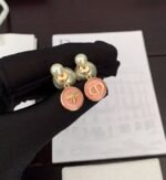 DIOR Pearl Powder Earrings - Image 4