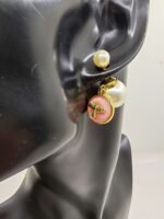 DIOR Pearl Powder Earrings - Image 2