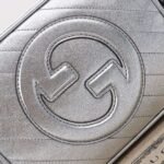 GUCCI Silver Shoulder Bag Genuine Leather 21×15.5x5cm - Image 8