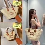 miumiu woven handbag
