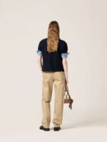 miumiu plaid patchwork polo shirt T-shirt - Image 10