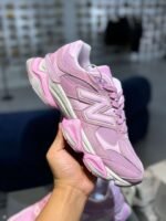 New Balance 9060 Distressed Barbie Pink Sneakers - Image 2
