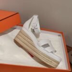 Hermès Straw Sandals - Image 7