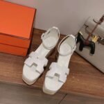 Hermès Straw Sandals