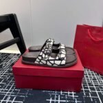 Valentino V-buckle Velcro sandals slippers - Image 12