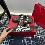 Valentino V-buckle Velcro sandals slippers - Image 10