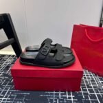 Valentino V-buckle Velcro sandals slippers - Image 8