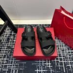 Valentino V-buckle Velcro sandals slippers - Image 4