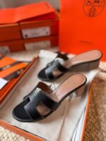 Hermès new high-heeled slippers premium version