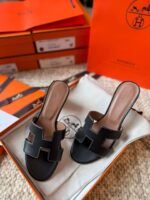 Hermès new high-heeled slippers premium version - Image 8