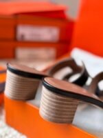 Hermès new high-heeled slippers premium version - Image 3