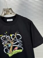 Loewe printed T-shirt for men and women couples pure cotton 280g high quality T-shirt - Image 10