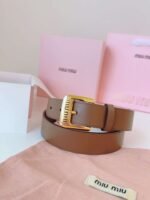 miumiu belt high-end version counter new style width 3.0cm - Image 15