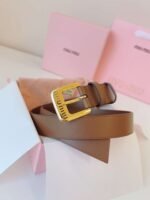 miumiu belt high-end version counter new style width 3.0cm - Image 12