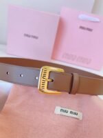 miumiu belt high-end version counter new style width 3.0cm - Image 10