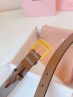 miumiu belt high-end version counter new style width 3.0cm - Image 9