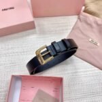 miumiu belt high-end version counter new style width 3.0cm - Image 8