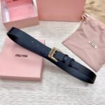 miumiu belt high-end version counter new style width 3.0cm - Image 6