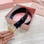 miumiu belt high-end version counter new style width 3.0cm - Image 4
