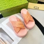 GUCCI new waterproof thick-soled slippers - Image 10
