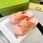 GUCCI new waterproof thick-soled slippers