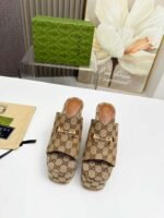 GUCCI new thick-soled slippers height 11cm