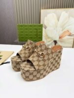 GUCCI new thick-soled slippers height 11cm - Image 8