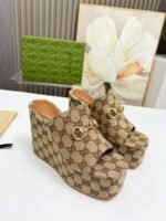 GUCCI new thick-soled slippers height 11cm - Image 7