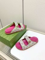 GUCCI new summer sandals canvas fabric - Image 7