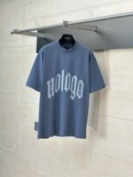 Balenciaga T-shirt high-end version NOLOGO letter short sleeve 260 fabric - Image 4