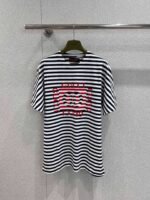 GUCCI 2025 Summer New Striped Letter T-shirt Premium Edition - Image 3