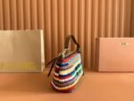 miumiu Rainbow Braided Bag Premium Edition Size: Bottom Length: 19cm Opening Width: 25.5cm Height 14cm Bottom Width: 10cm - Image 2