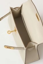 Hermes Kelly bag cream gold mouth advanced version 1:1 official website 19x12x6cm - Image 9