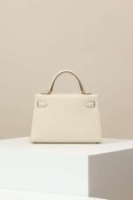 Hermes Kelly bag cream gold mouth advanced version 1:1 official website 19x12x6cm - Image 5