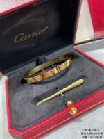 Cartier bracelet high-end double opening model available in sizes 16-21 - Image 6