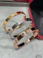 Cartier bracelet high-end double opening model available in sizes 16-21