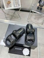 Chanel Velcro Slippers - Image 3
