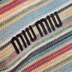 MIUMIU new straw bag striped stitching - Image 10