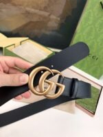 GUCCI men’s belt genuine leather material high-end version width 4cm - Image 7