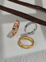 Cartier LOVE Ring Premium Edition  Inlaid with three gemstones - Image 3